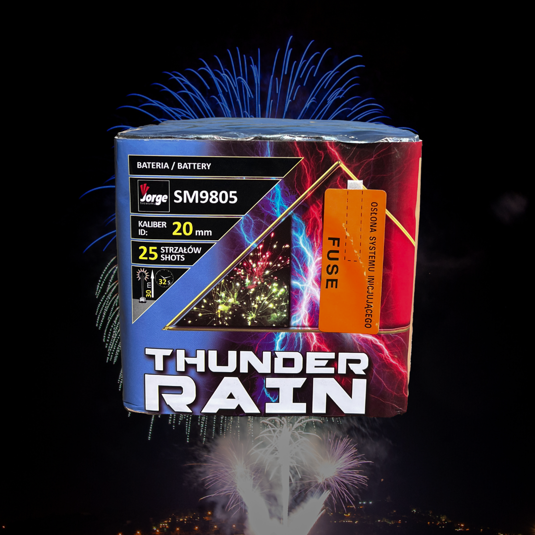 SM9805 I Thunder Rain I 25 cps Pivoine Clignotante Multicolore