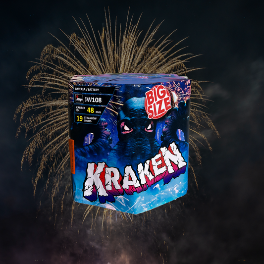 JW108 I Kraken I 19cps Brocade pointes vertes, jaunes, violettes, bleues, rouge